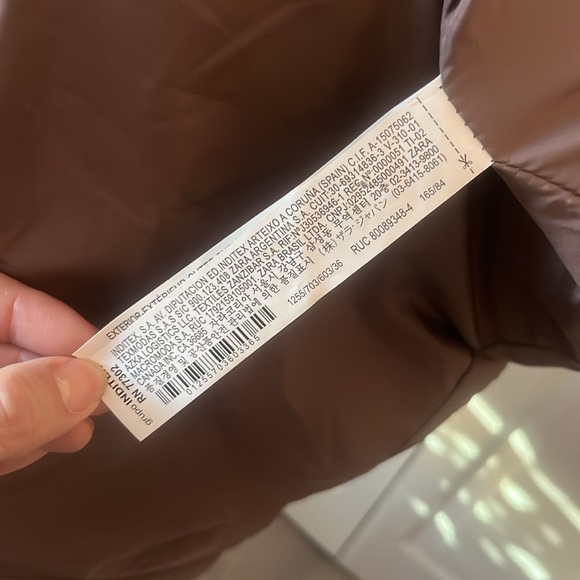 Zara Taupe puff vest - Picture 7 of 7